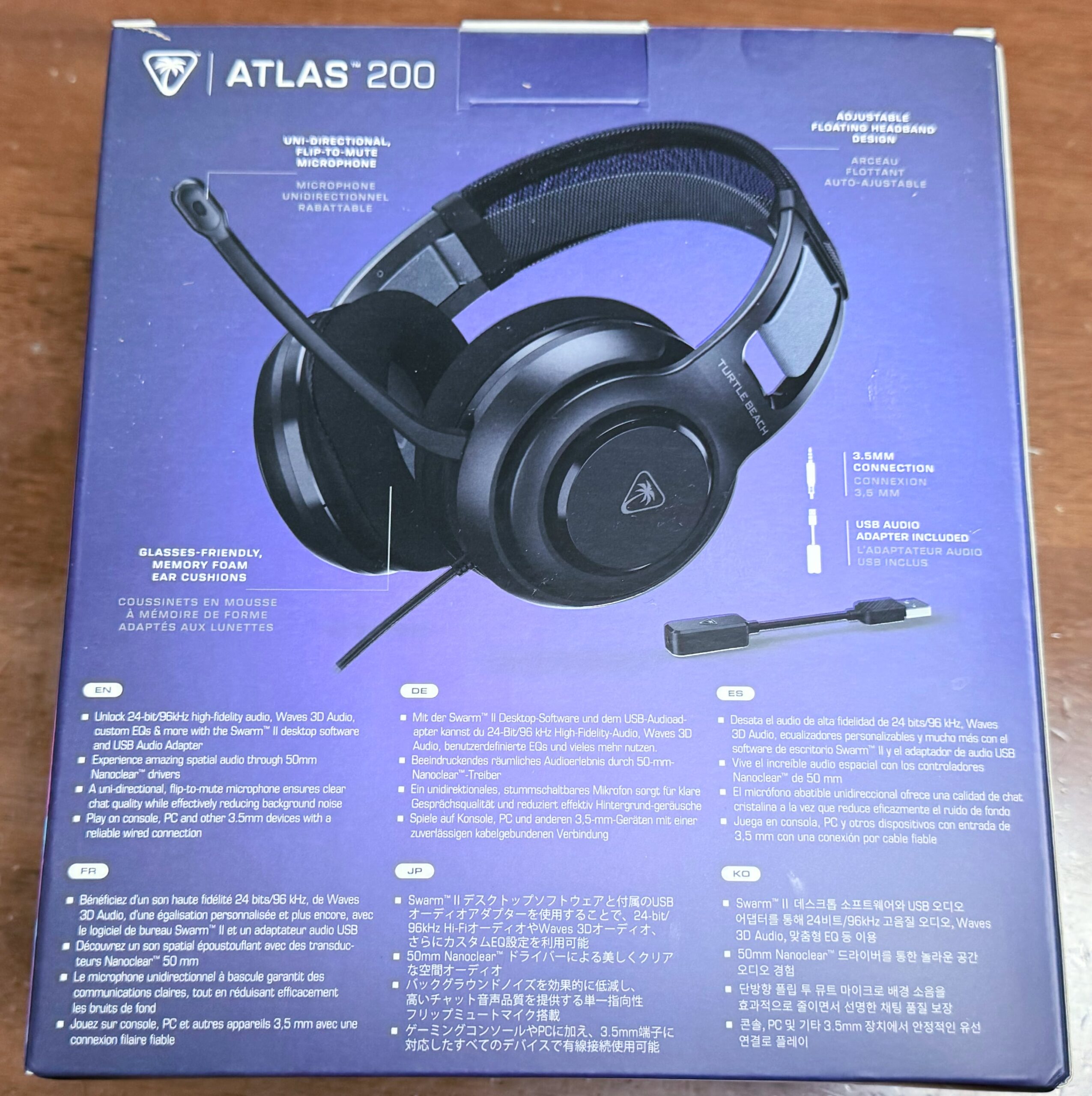 Turtle Beach Atlas200 Box Back